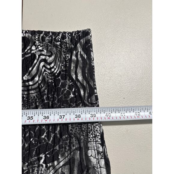 Michael Tyler Women's Size Large Black Animal Print Abstract Casual Office Dress - Picture 6 of 10